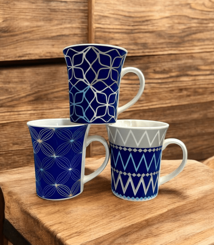 ماگ طرح‌ دار آبی