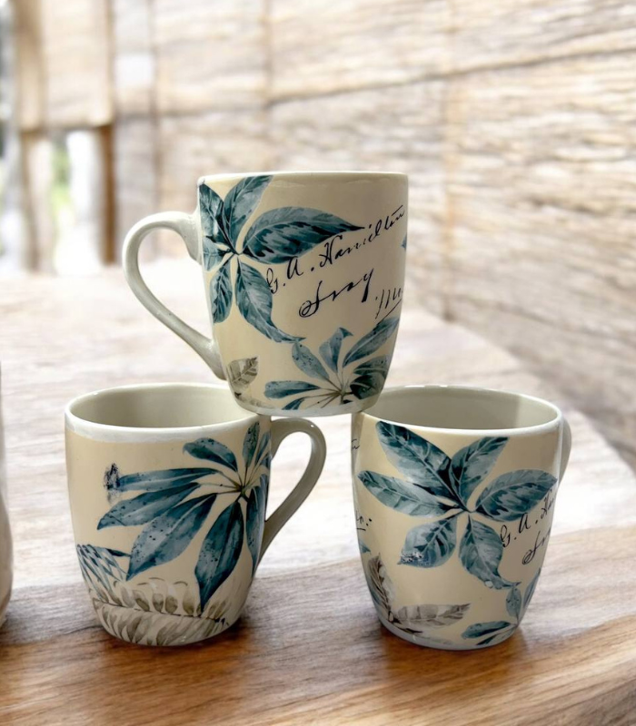 نیم لیوان طرح برگ