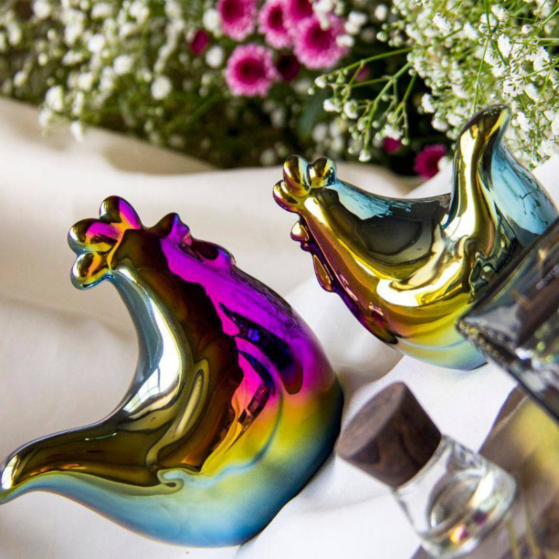 مرغ و خروس جفتی هفت رنگ