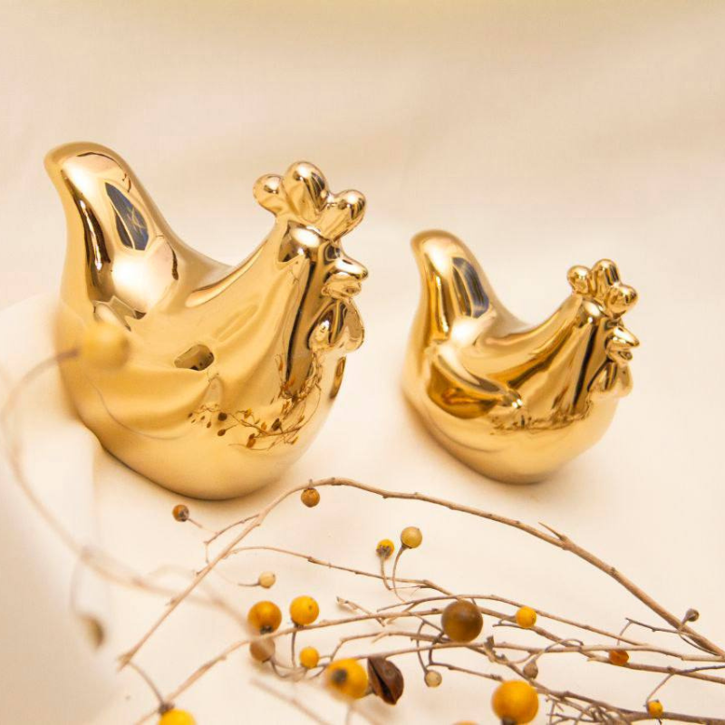 مرغ و خروس جفتی طلایی