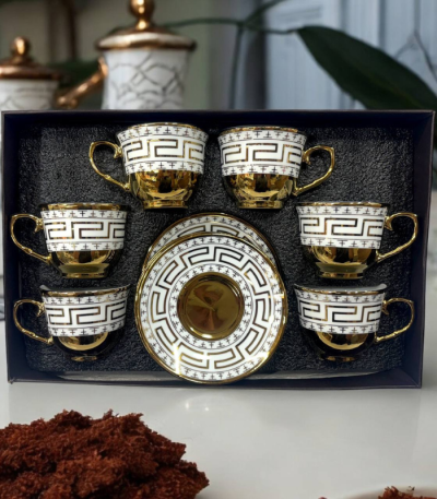 ست فنجان نعلبکی طرح لاکچری
