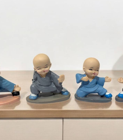 ست مجسمه پسرک کاراته باز