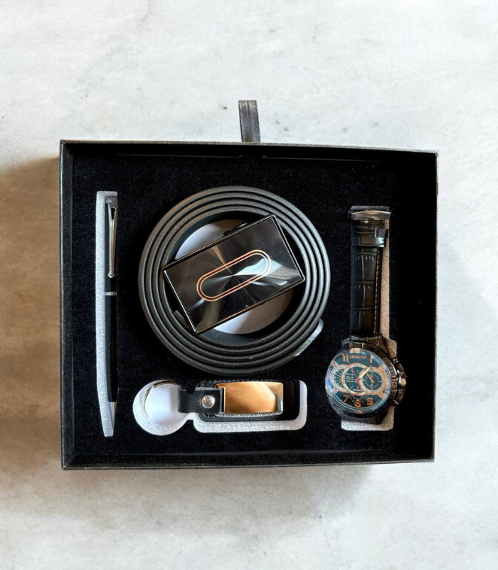 ست کمربند و ساعت مردانه
