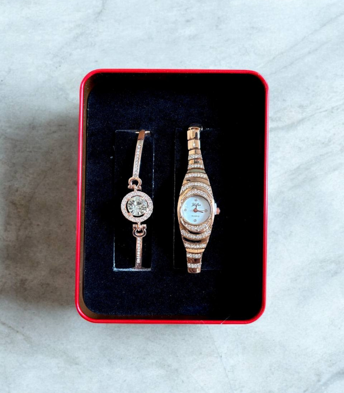 ست ساعت و دستبند زنانه