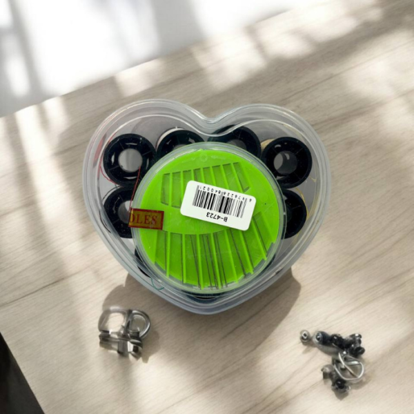 ست نخ و سوزن قلبی کوچک