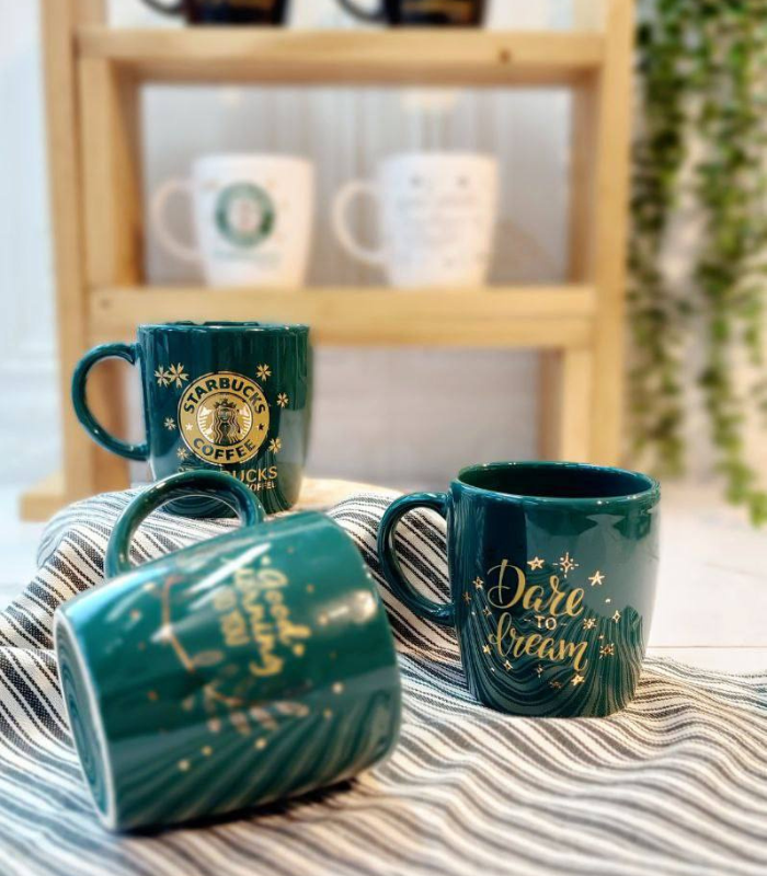 ماگ بلند دکور طلا