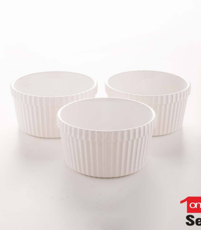 کاسه وانسل ۳ عددی سفید