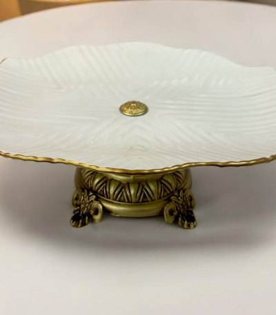 دیس آدرین بک استون سفید لب طلا