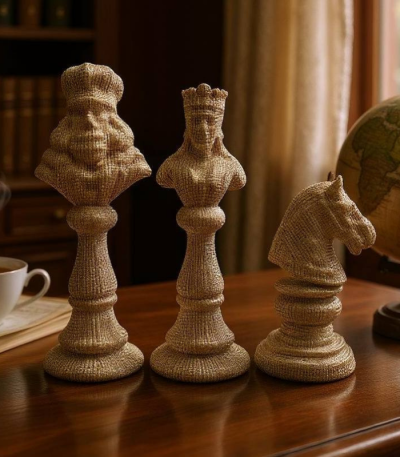 ست شطرنج بزرگ نگین کاری شده