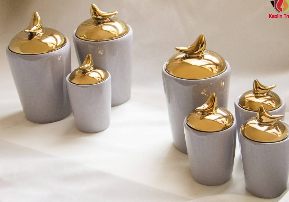 پاسماوری هفت پارچه طوسی طلایی