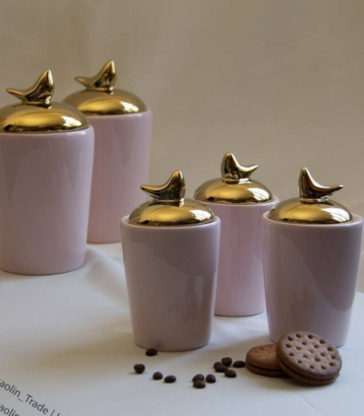 پاسماوری هفت پارچه صورتی طلایی