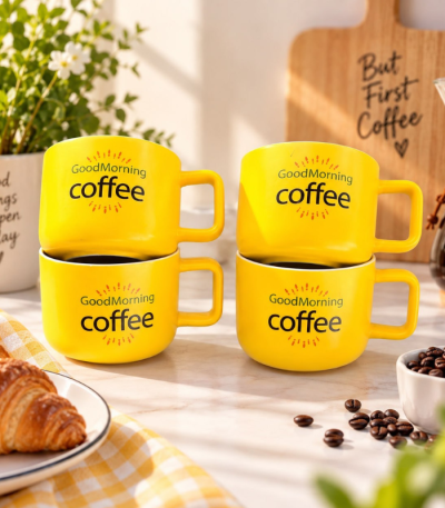ماگ coffee زرد